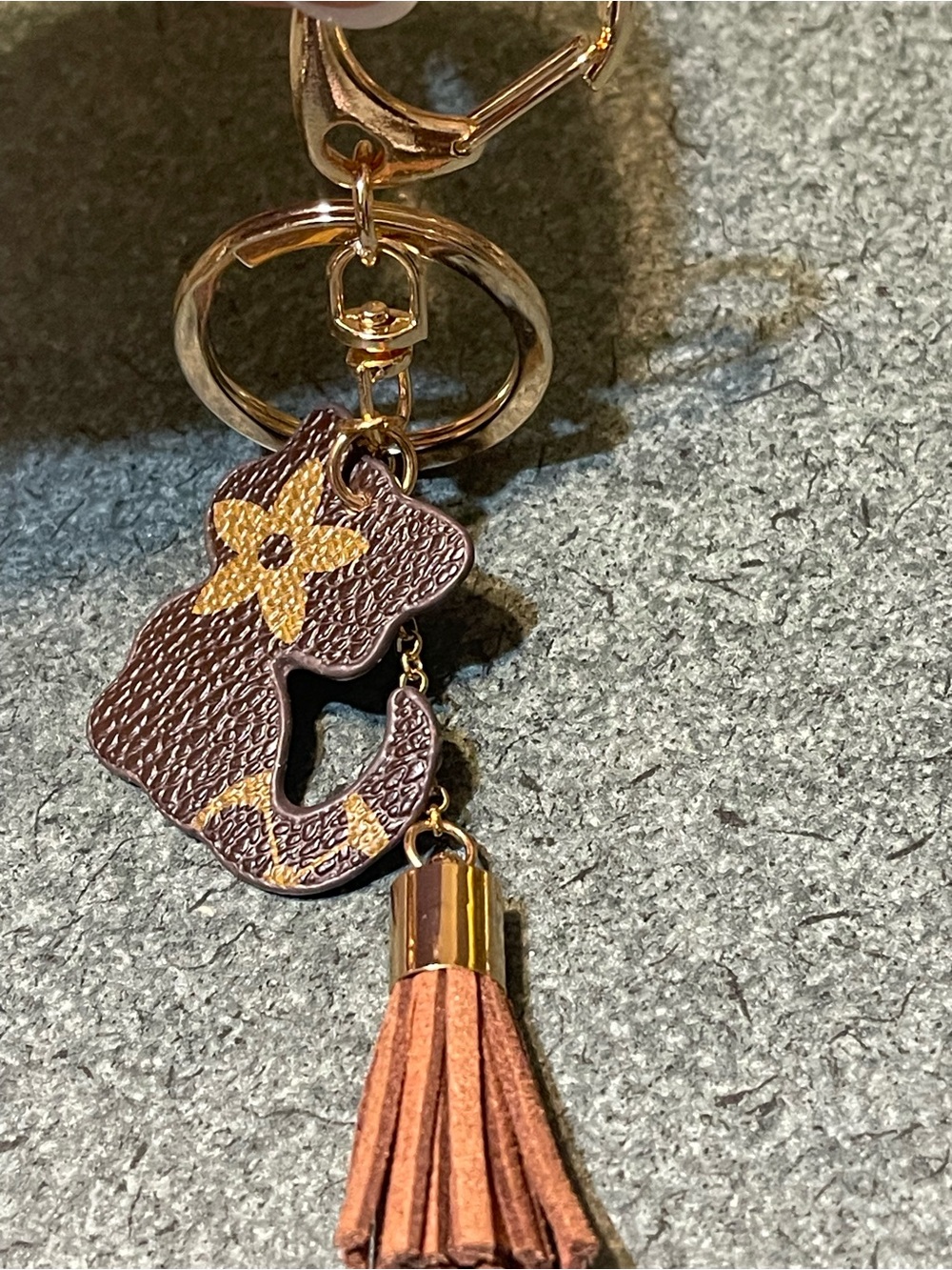 Brown Monogram Mini Pouch Keychain (all 3) bear, cat and purse - Picture 5 of 6